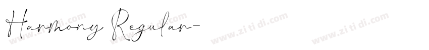 Harmony Regular字体转换